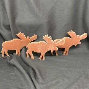 Rustic Brown Moose Wall Decor